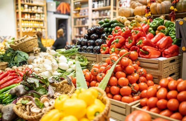 veg on shelf